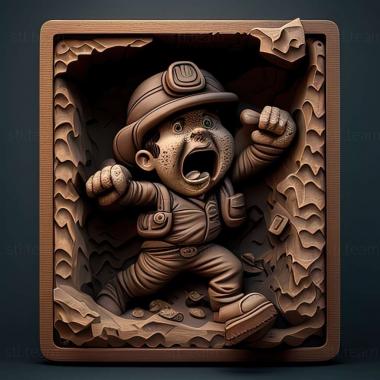 3D model Spelunky game (STL)